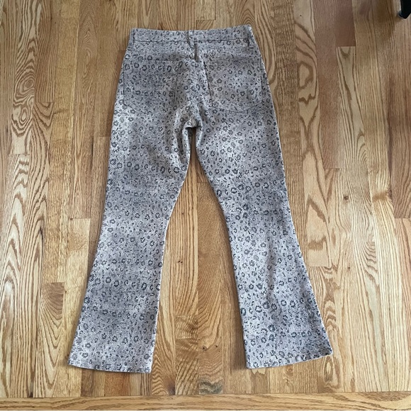 Frame Le Crop Mini Boot snake python print in vanilla multi tan, brown jeans 26 - Picture 14 of 17